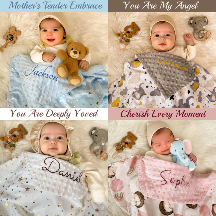 Personalized Baby Plush and Cozy Name Blanket