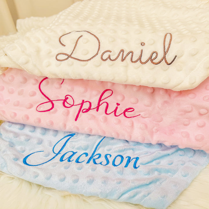 Personalized Baby Plush and Cozy Name Blanket