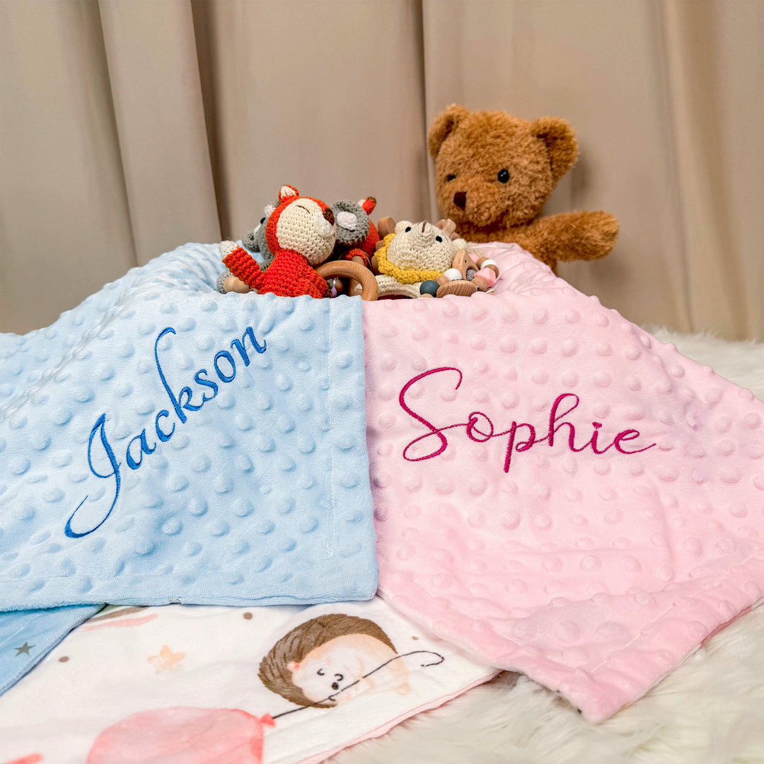 Personalized Baby Plush and Cozy Name Blanket