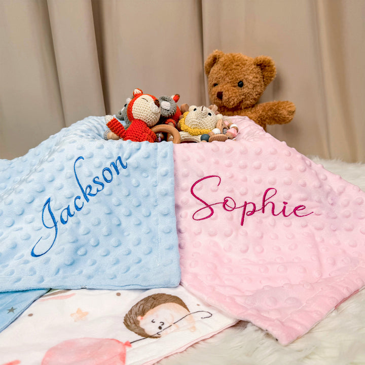 Personalized Baby Plush and Cozy Name Blanket