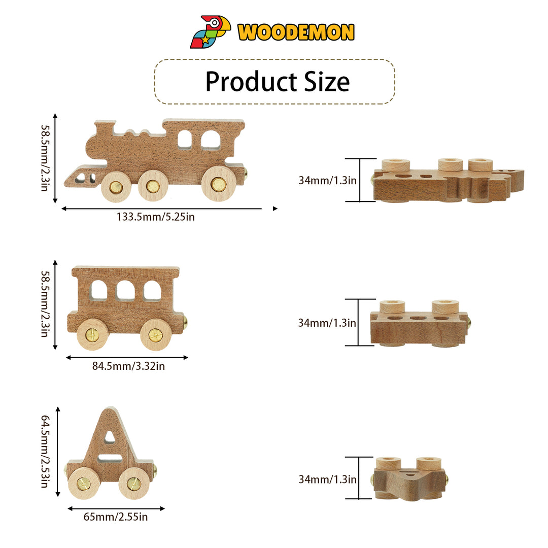 Wooden Train Size