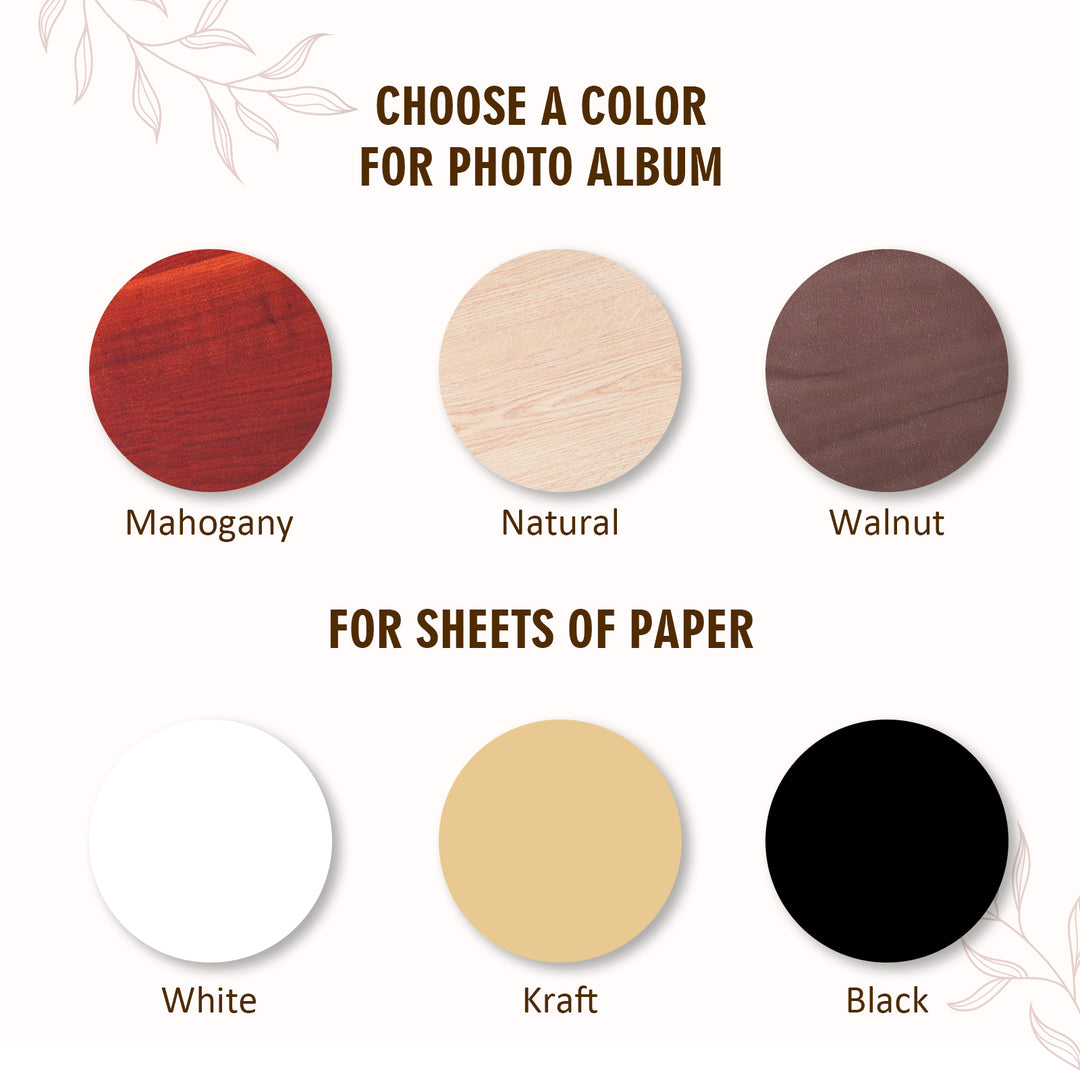 Wooden Baby Photo Album – Faith-Inspired Keepsake with Engraved Quote