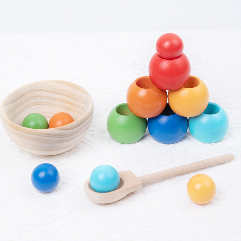 Montessori Wooden Sorting Ball Toy