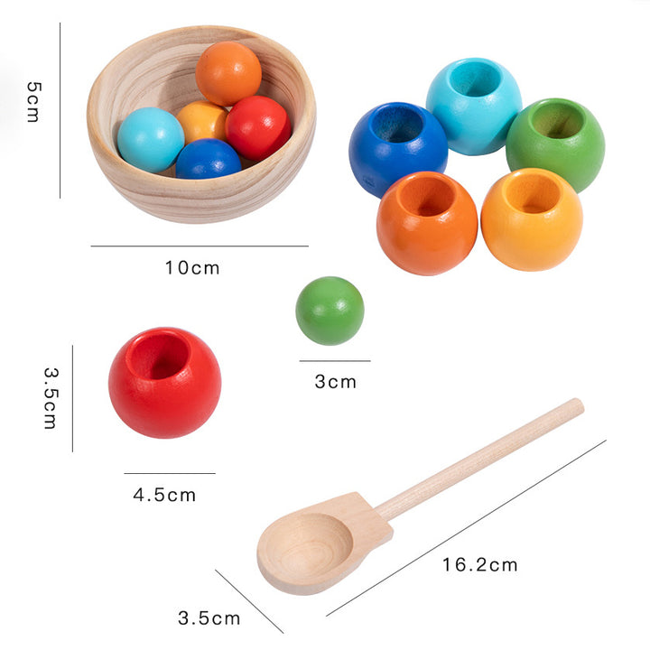 Montessori Wooden Sorting Ball Toy