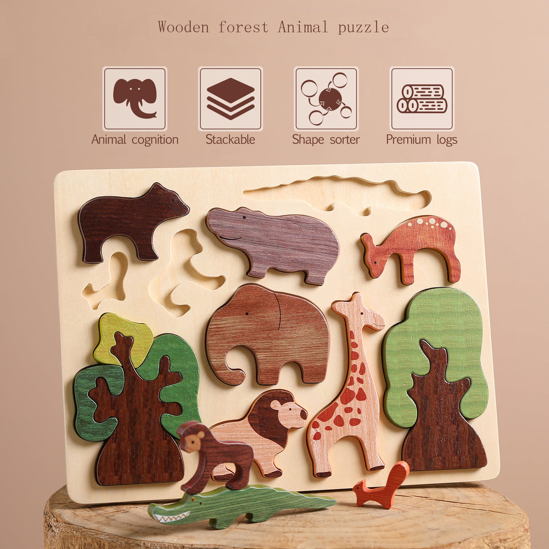 Wooden Forest Animal Puzzle