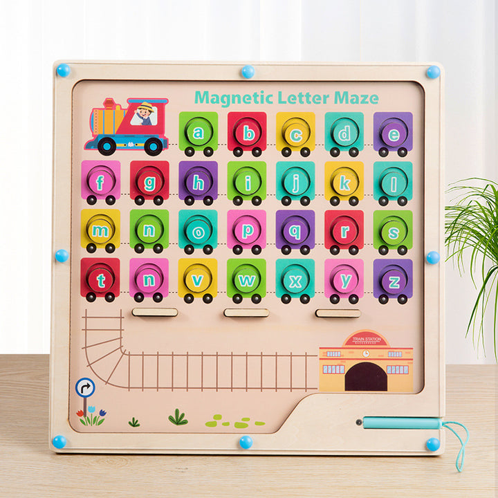 Children's Magnetic Alphabet Matching Walking Matching Board