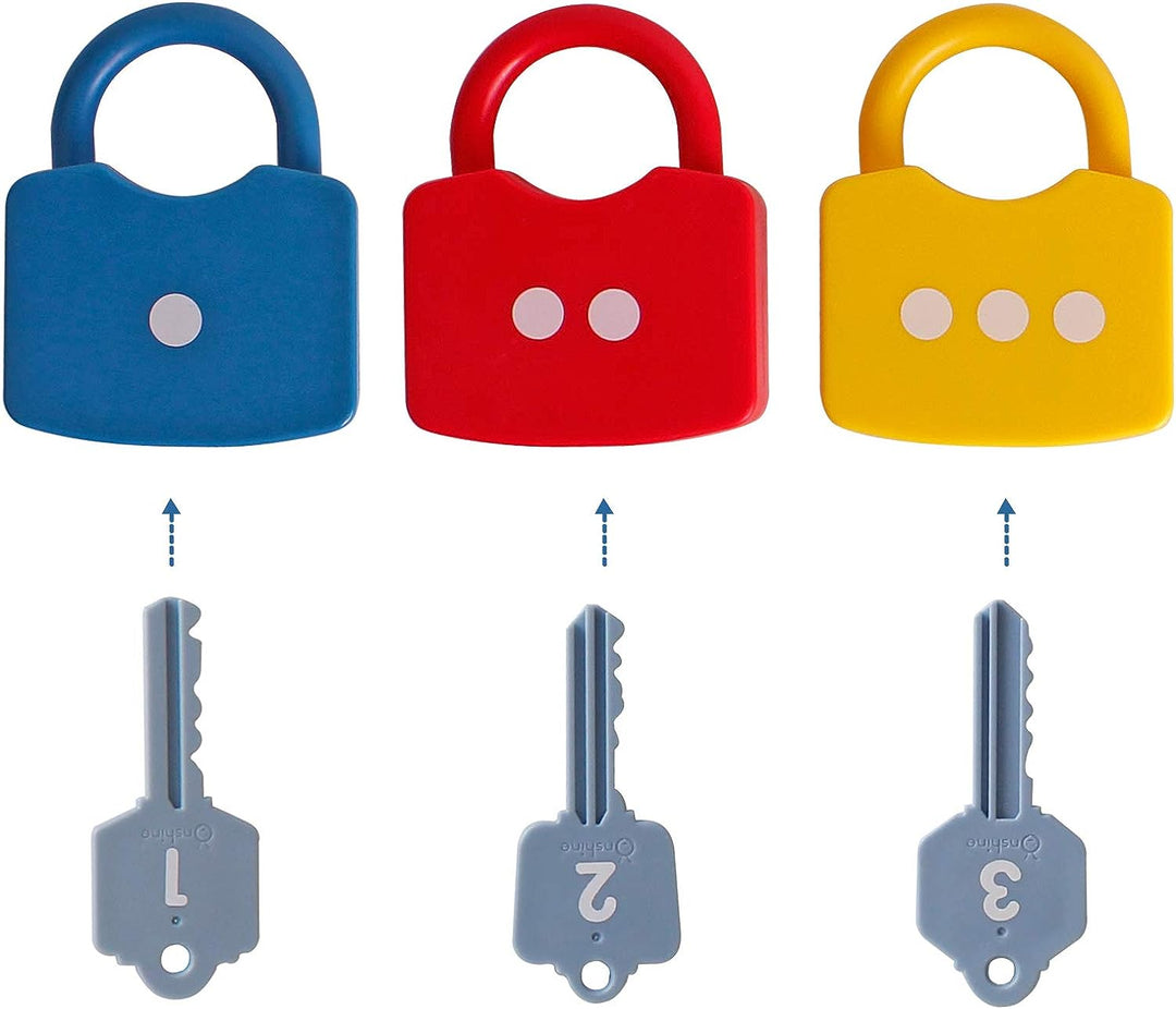 Learning Locks with Keys Numbers Matching & Counting Toys