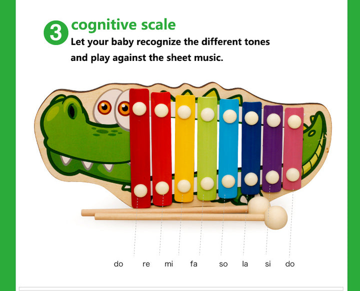 Baby Octave Xylophone Music Nurturing Hand Knocker Toys