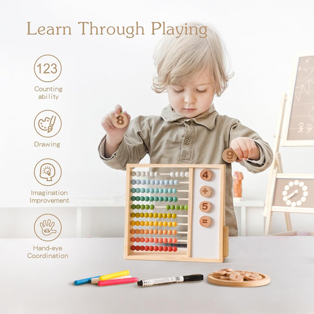 Wooden Abacus Beads Counting Toys