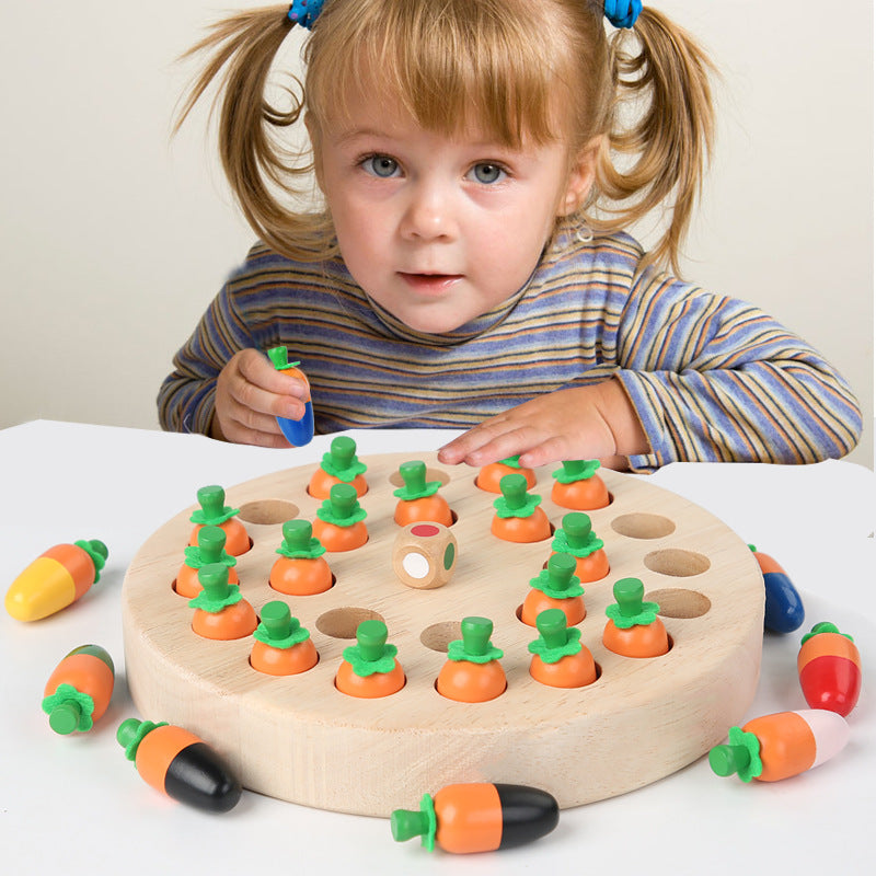 Carrot Pulling Toys Baby Montessori Fine Motor Training