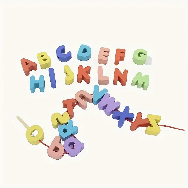 26pcs Letter Beads - Letter Shape Puzzle