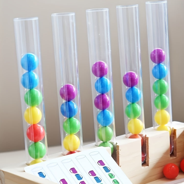 Montessori Early Education Clip Toys Test Tube Clip Colour Beads