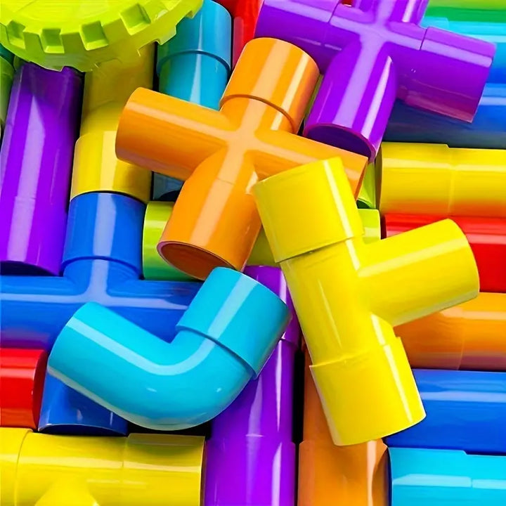 Montessori Building Blocks Water Pipe Toys