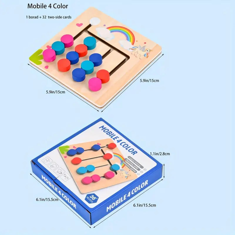 Montessori Learning Toys Slide Puzzle