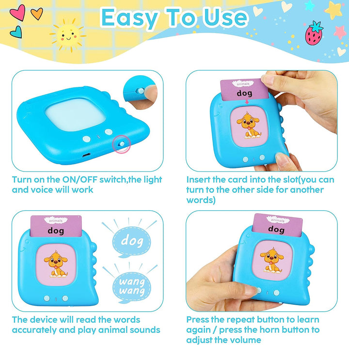 Talking Educational Toys Flash Card Machine With 224 Sight Words