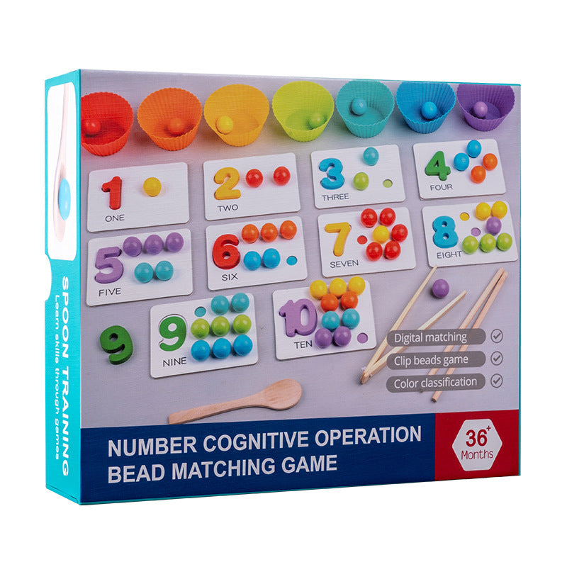 Puzzle Clip Beads Arithmetic Game Cognitive Matching Puzzle