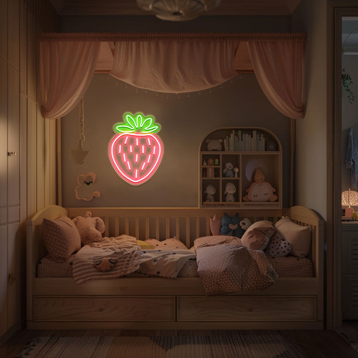 Cute Strawberry Neon Sign