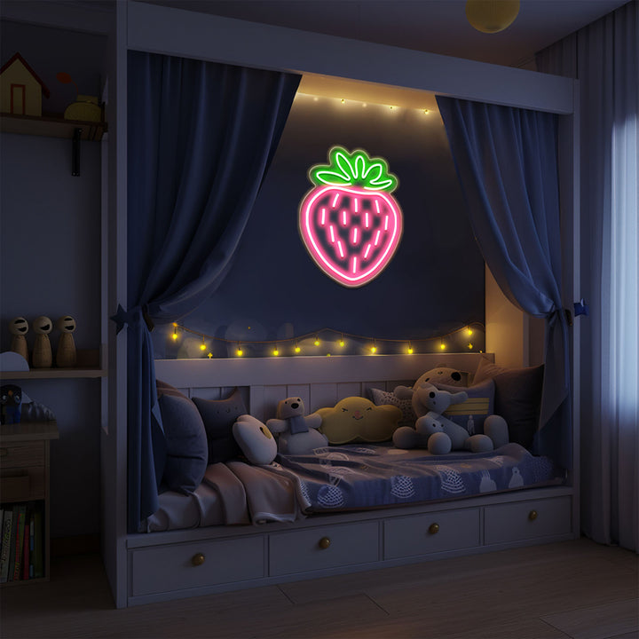 Cute Strawberry Neon Sign