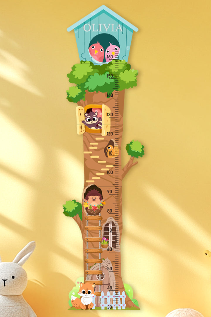 Personalized Wooden Treehouse Growth Chart