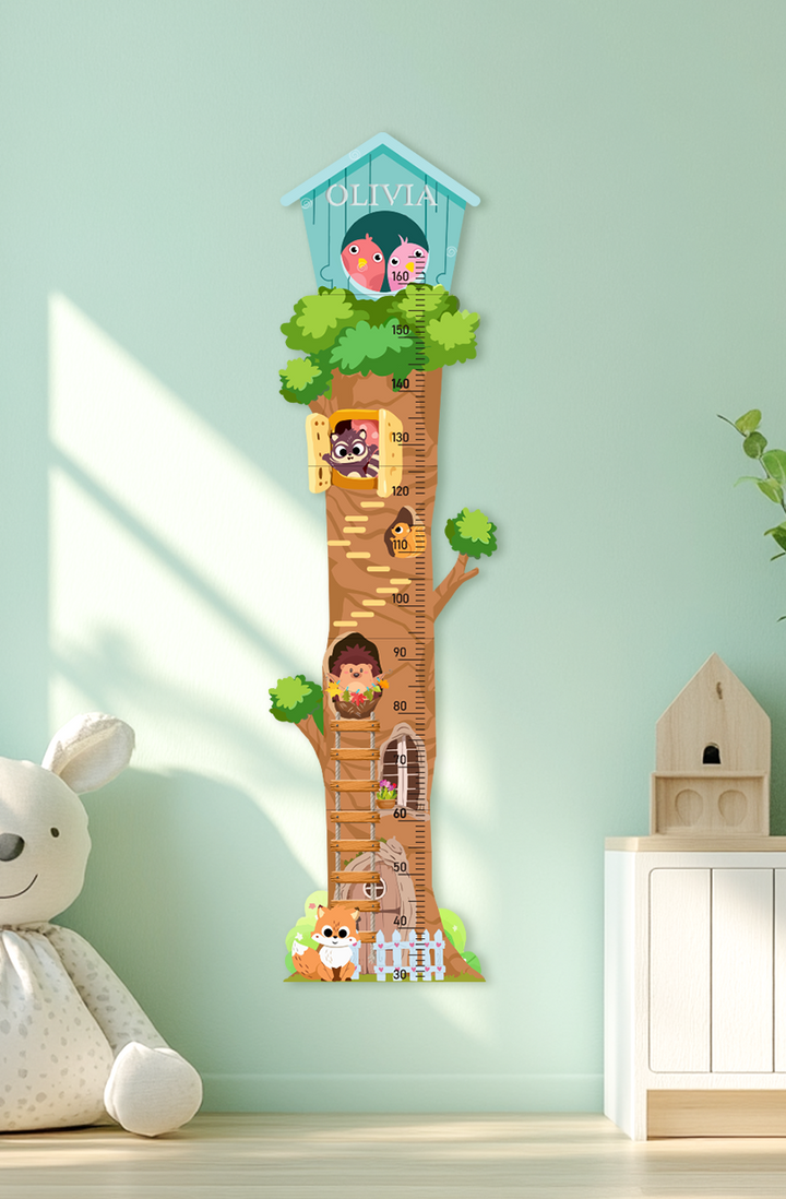 Personalized Wooden Treehouse Growth Chart