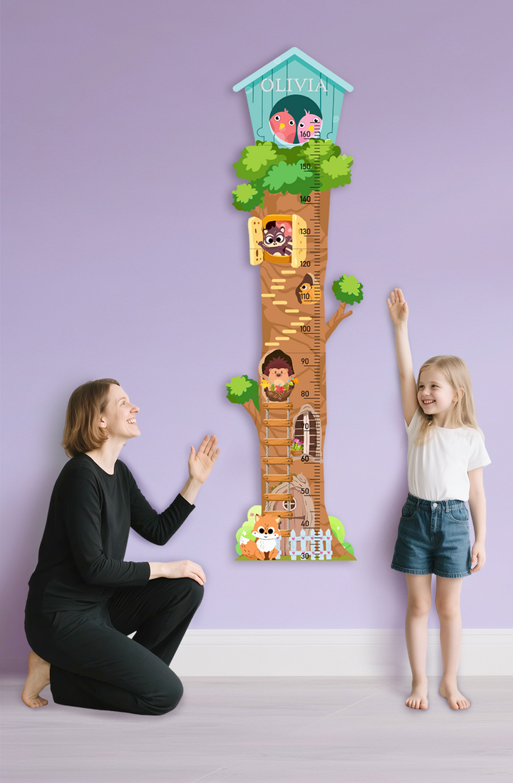 Personalized Wooden Treehouse Growth Chart