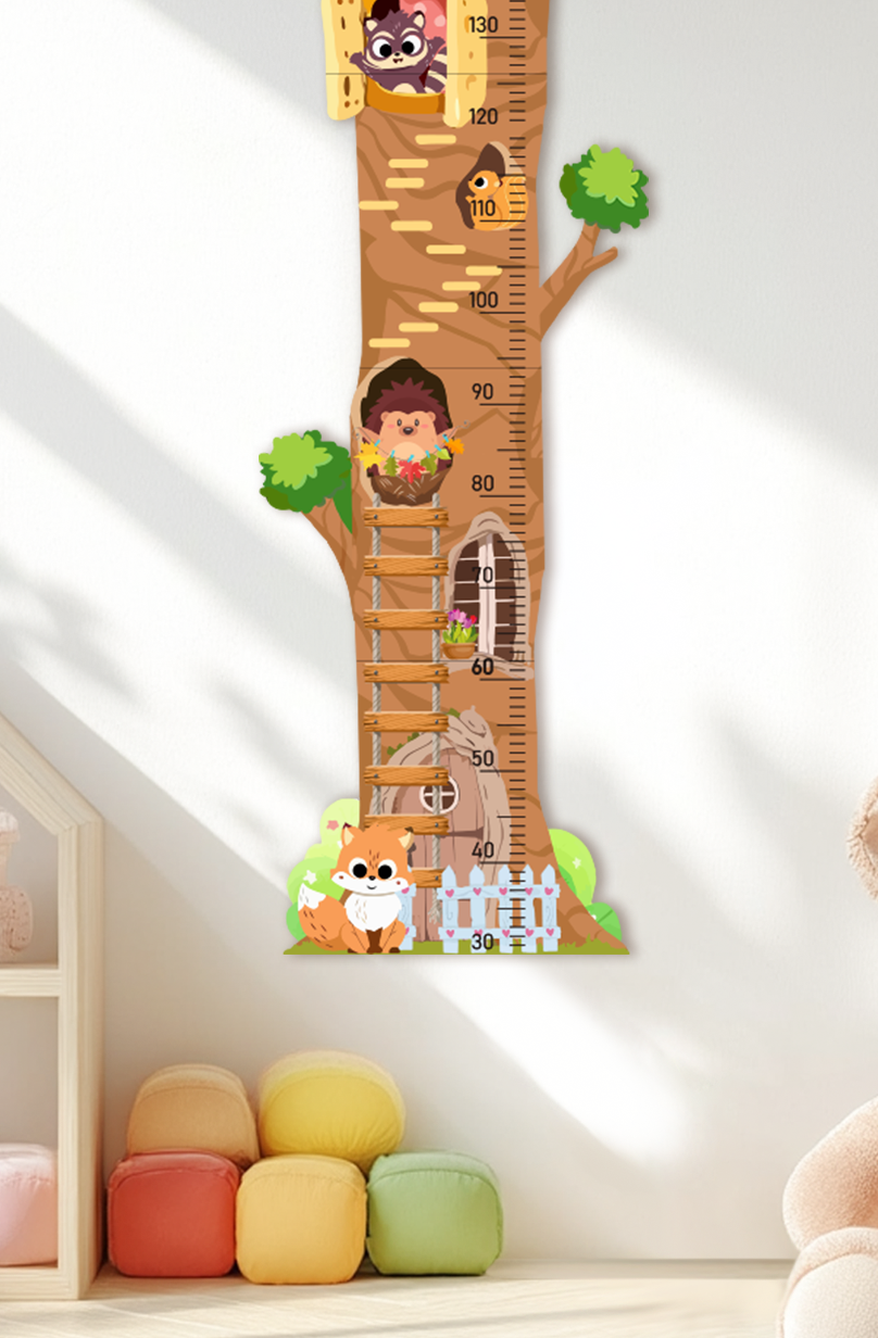 Personalized Wooden Treehouse Growth Chart