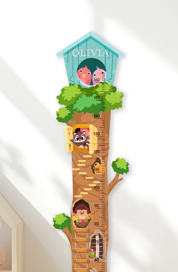 Personalized Wooden Treehouse Growth Chart