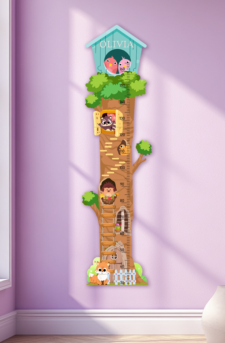 Personalized Wooden Treehouse Growth Chart