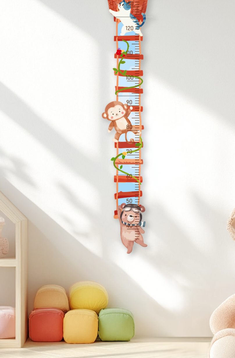Personalized Wooden Hot Air Balloon Growth Chart
