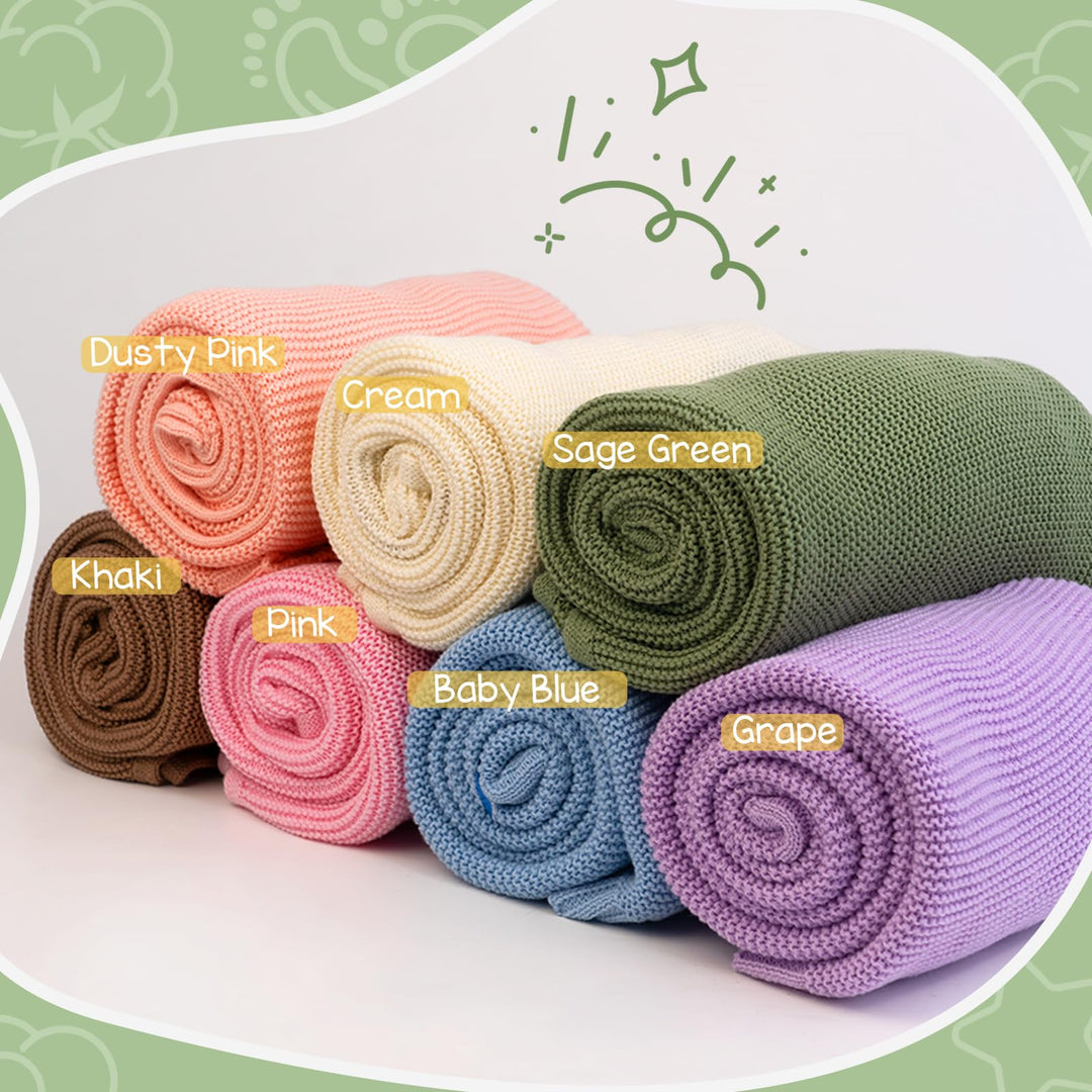 Personalized Baby Name Knit Blanket