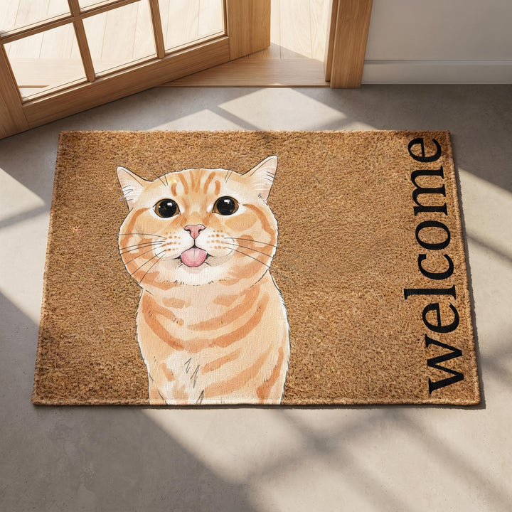 Personalized Pet Portrait Doormat Woodemon