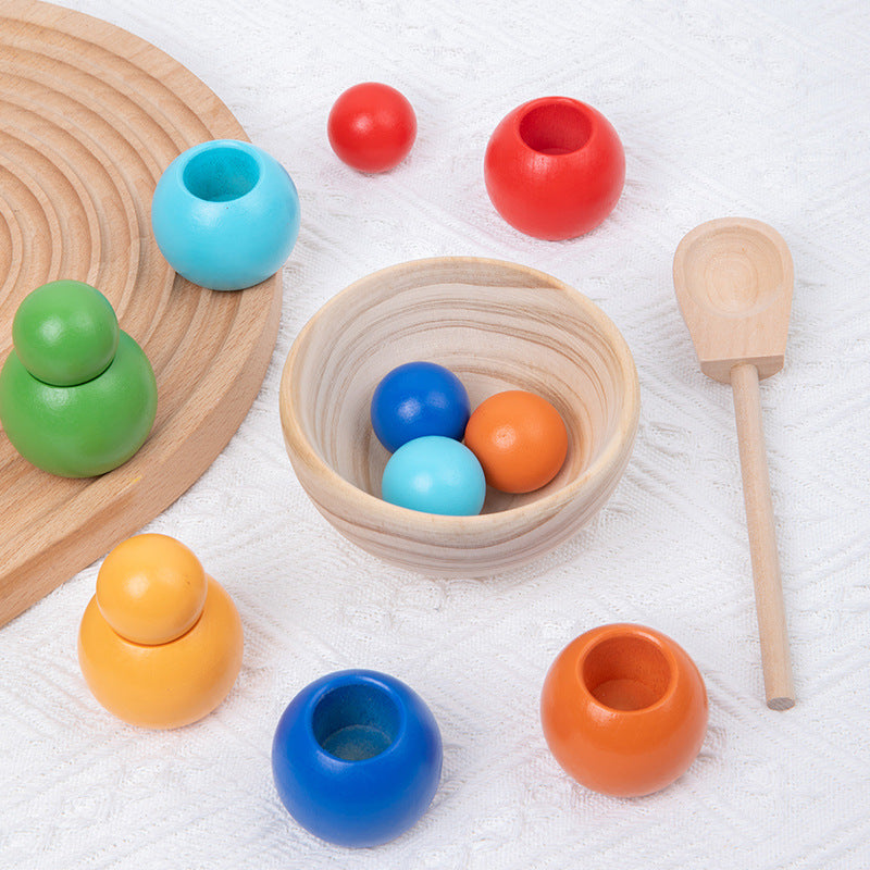 Montessori Wooden Sorting Ball Toy