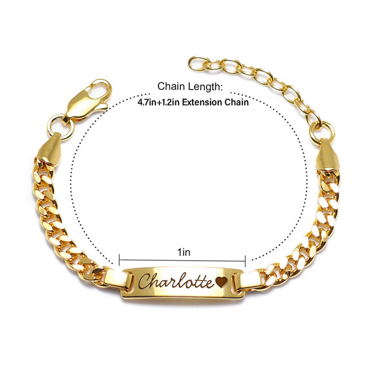 Adjustable Chain Size Baby Cute Element Charm Bracelet