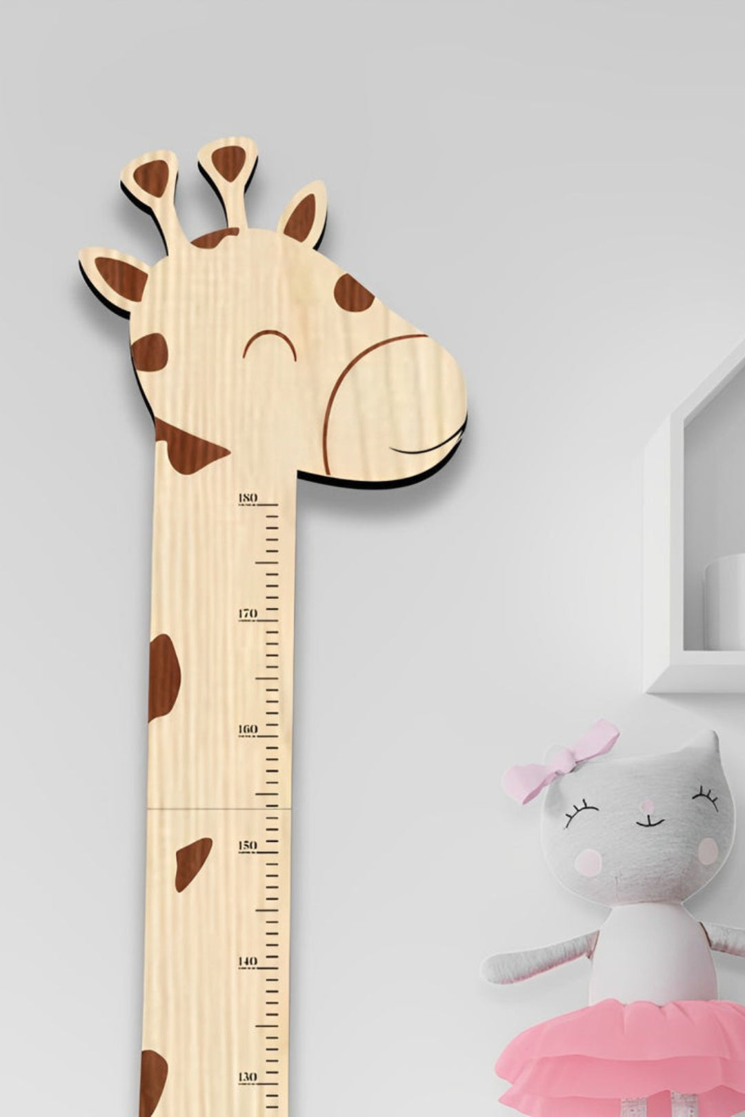 Personalized Wooden Baby Height Growth Chart Ruler - Details