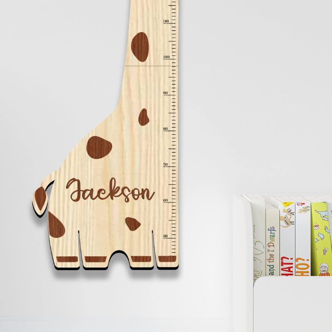 Personalized Name Custom Wooden Baby Growth Chart