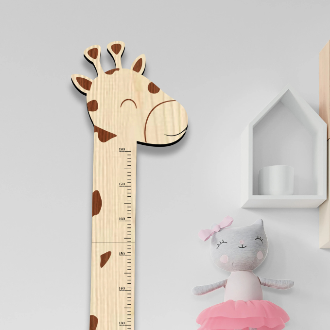 Personalized Name Custom Wooden Baby Growth Chart - Detail 1