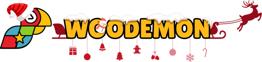 Woodemon Christmas Logo