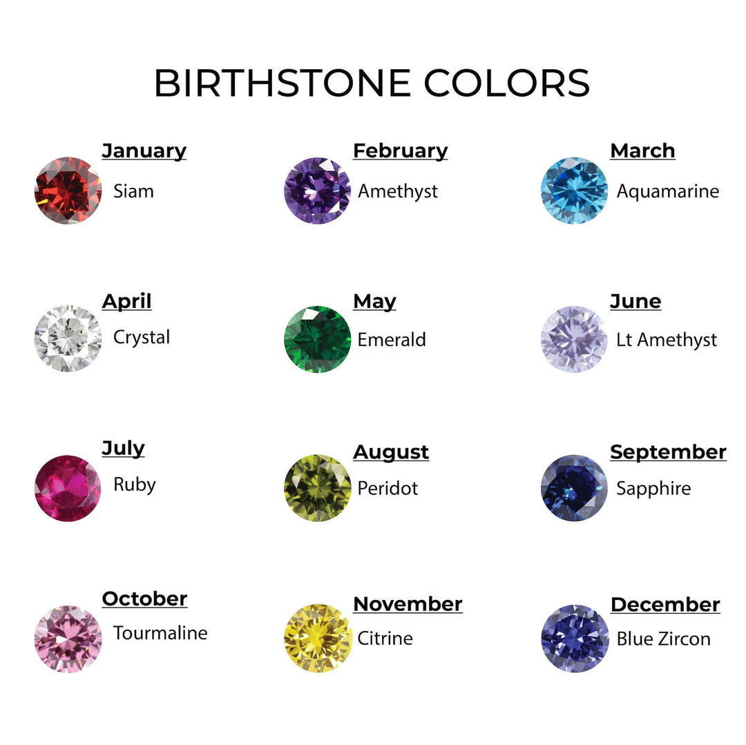 Birthstone color options