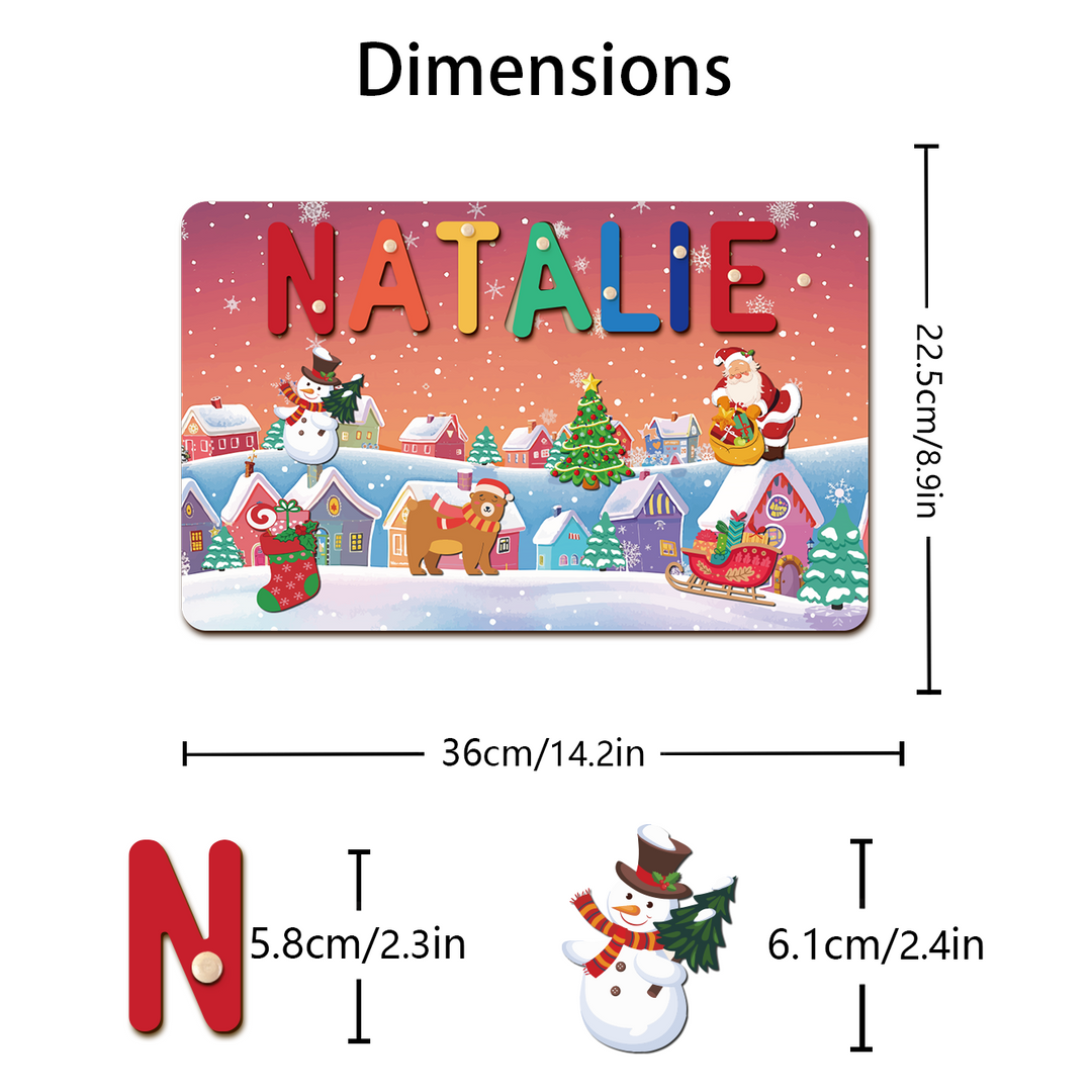 Personalized Christmas Name Puzzle