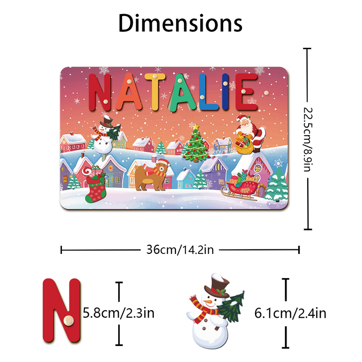 Personalized Christmas Name Puzzle