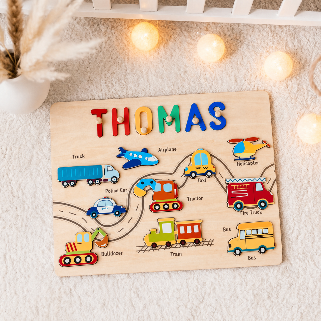 Personalized Traffic Name Puzzle