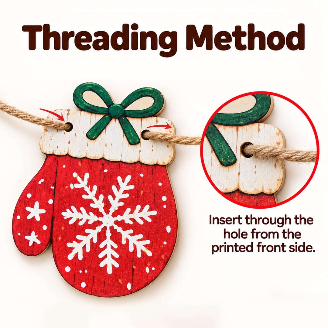 Personalized Wooden Christmas Name Banner Woodemon