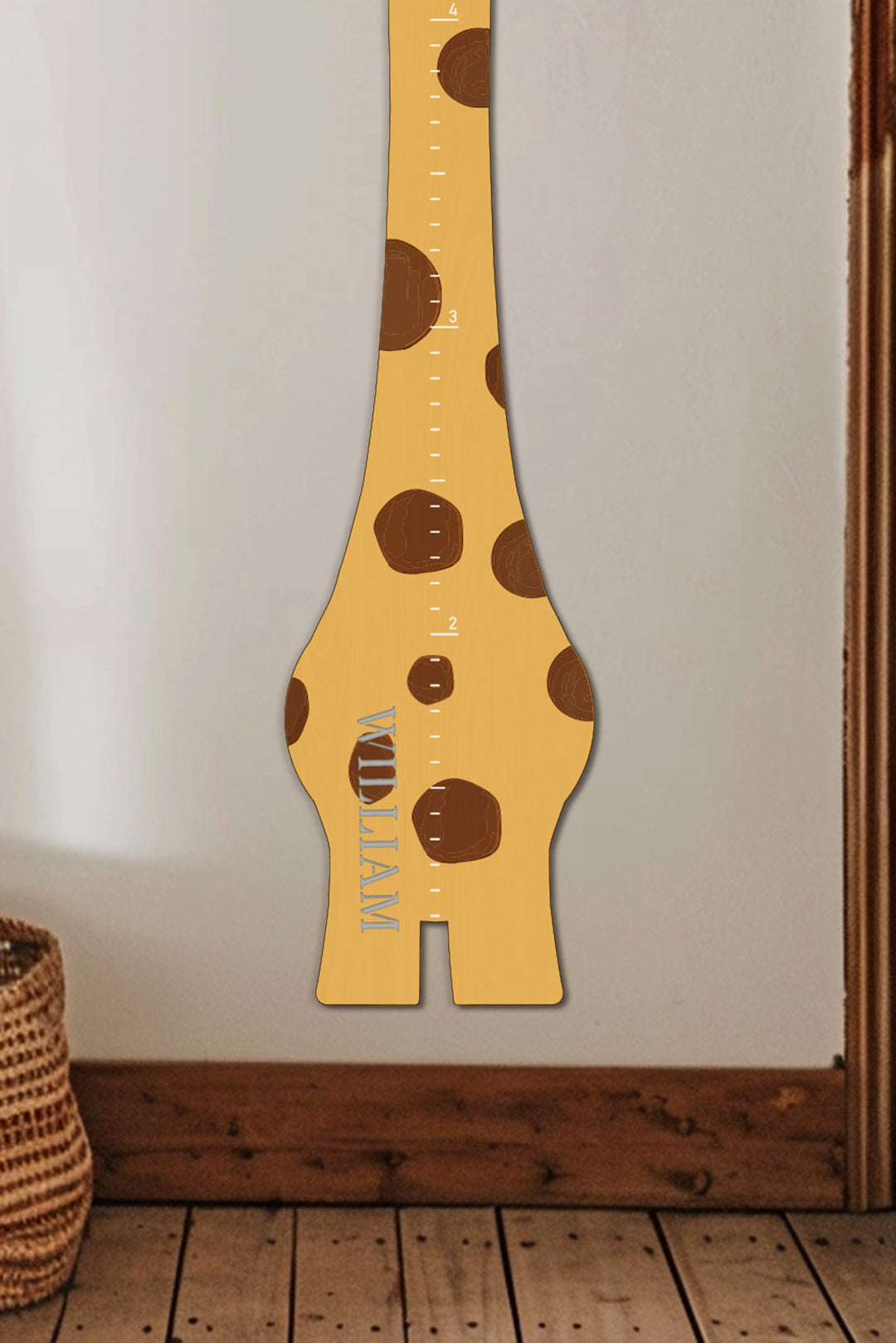 Personalized Wooden Giraffe Growth Chart Ruler