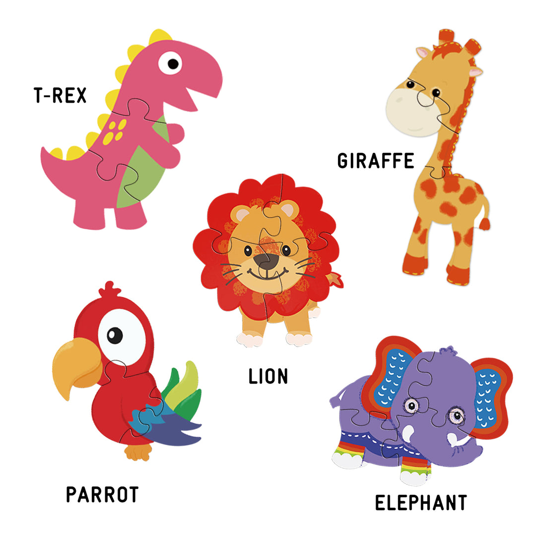 Wooden Animals Baby Name Puzzle