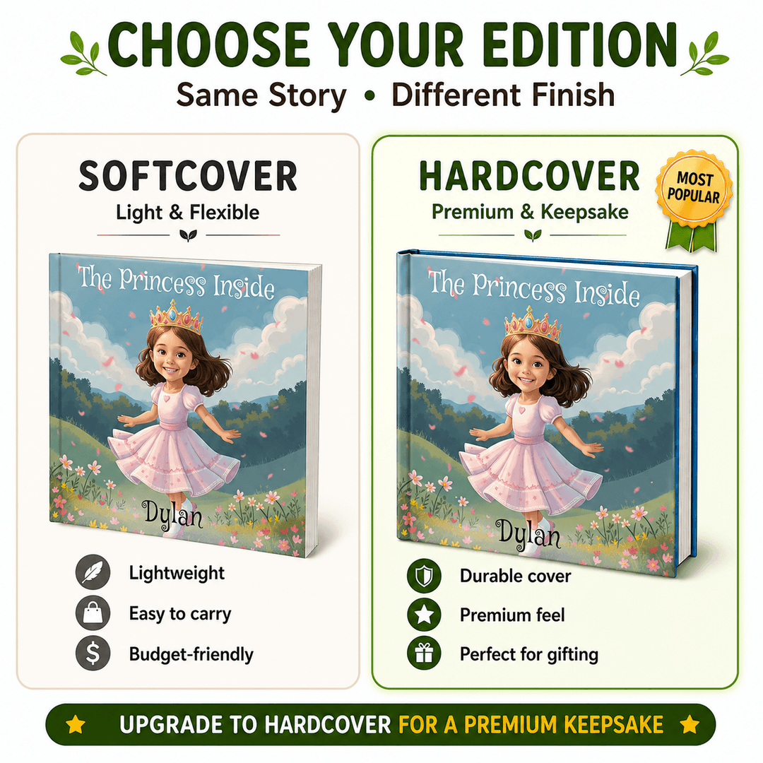Personalized Little Princess Adventure Book for Kids Woodemon