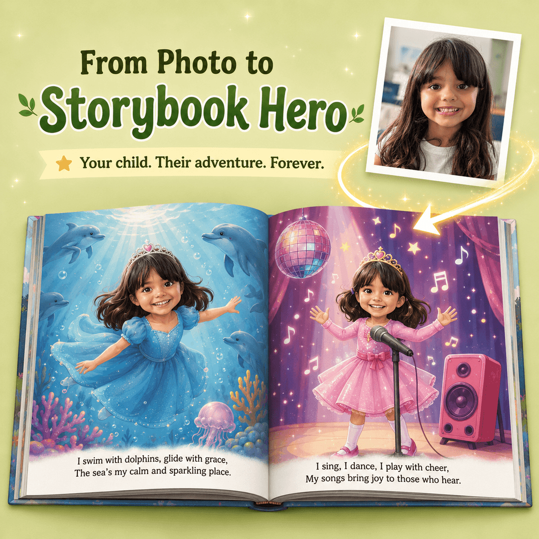 Personalized Little Princess Adventure Book for Kids Woodemon