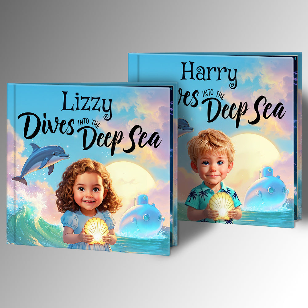Personalized Ocean Adventure Story Book Woodemon