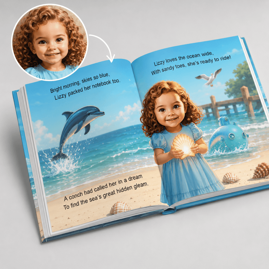 Personalized Ocean Adventure Story Book Woodemon