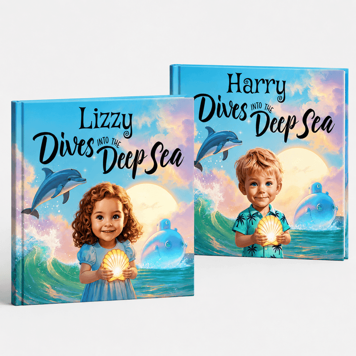 Personalized Ocean Adventure Story Book Woodemon