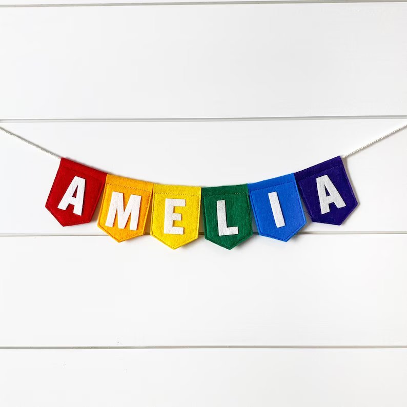 Personalized Baby Name Banner